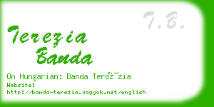 terezia banda business card